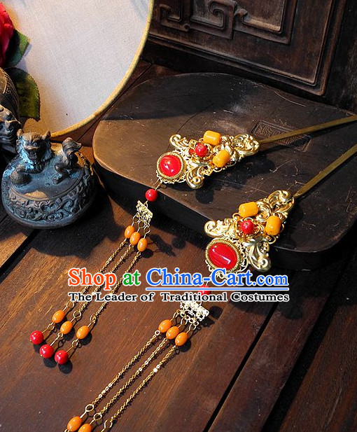 Ancient Chinese Hair Style Accessories Hair Sticks Clips Hair Pin Hair Pieces Combs Ancient Chinese Chopsticks Asian Wedding Bridal Hair Ornaments