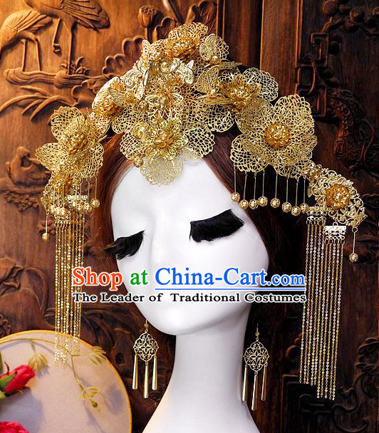 Ancient Chinese Empress Princess Queen Hair Style Accessories Hair Sticks Clips Hair Pin Hair Pieces Combs Ancient Chinese Chopsticks Asian Wedding Bridal Hair Ornaments