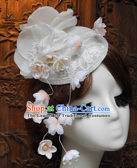 Top Handmade Flower Decoration Hat Dress Hat for Ladies