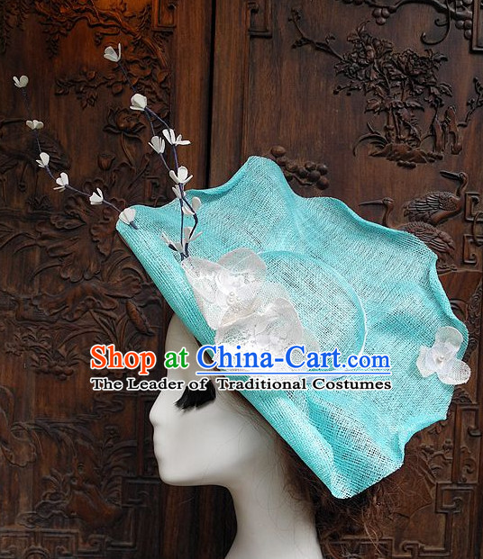 Top Handmade Flower Decoration Hat Dress Hat for Ladies