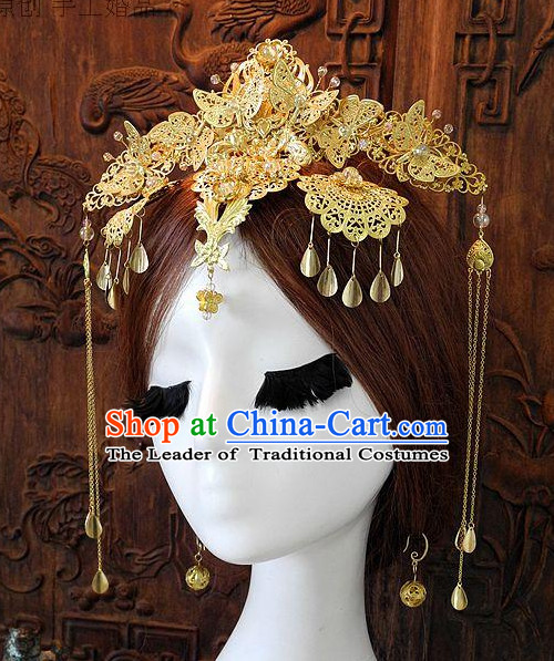 Ancient Chinese Empress Princess Queen Hair Style Accessories Hair Sticks Clips Hair Pin Hair Pieces Combs Ancient Chinese Chopsticks Asian Wedding Bridal Hair Ornaments Crown