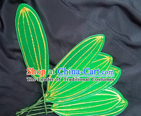 Green Leaf Decorations Fan Dance Props Props for Dance Dancing Props for Sale for Kids Dance Stage Props Dance Cane Props Umbrella Children Adults