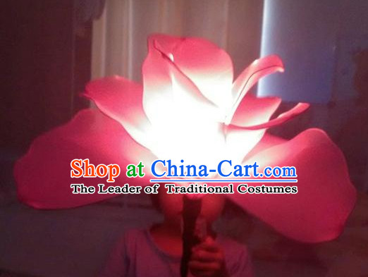 Big Handmade Luminous Flower Dance Props Props for Dance Dancing Props for Sale for Kids Dance Stage Props Dance Cane Props Umbrella Children Adults