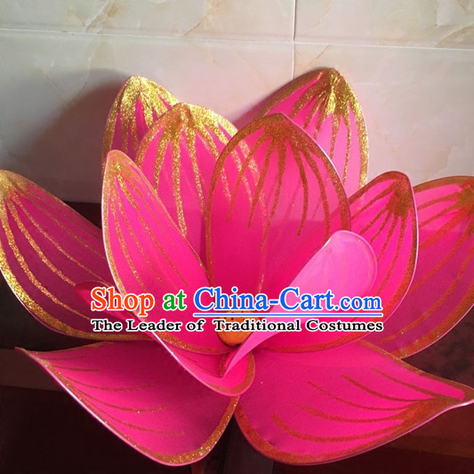 Big Beautiful Handmade Lotus Stage Performance Dance Props Dancing Prop Decorations