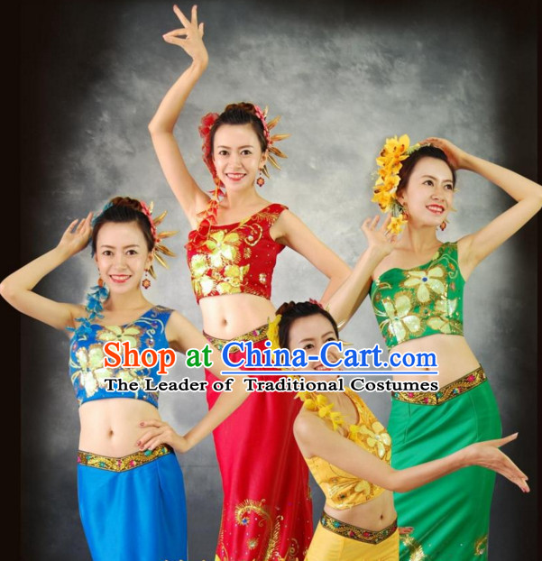 Traditional National Thai Dance Costumes Dress Thai Traditional Dress Dresses Wedding Dress online for Sale Thai Clothing Thailand Clothes Complete Set for Women Girls Adults Youth Kids