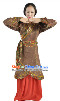 Chinese Imperial Palace Classical Dance Costumes Dancewear and Headpieces Complete Set for Women