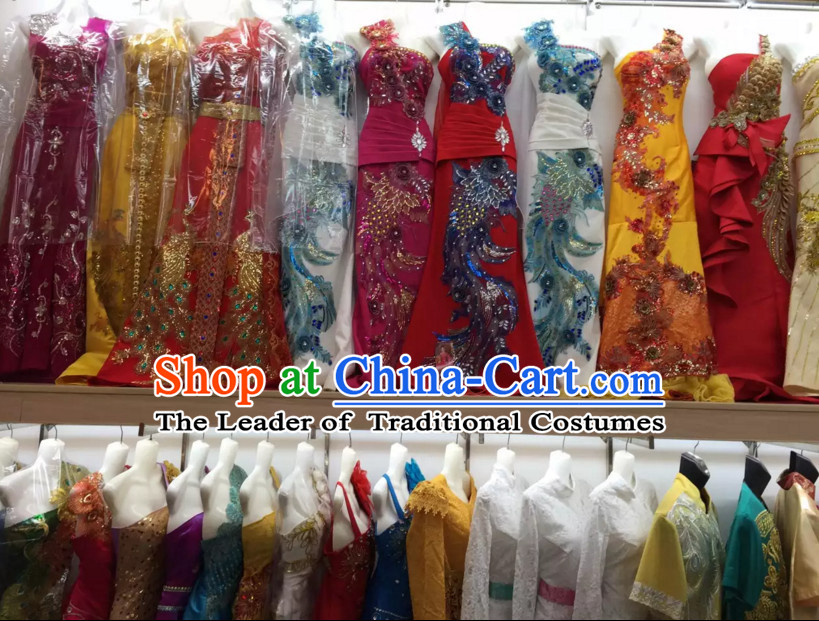 Top Traditional National Thai Garment Dress Thai Traditional Dress Dresses Wedding Dress Complete Set for Women Girls Youth Kids Adults