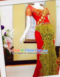 Top Traditional National Thai Garment Dress Thai Traditional Dress Dresses Wedding Dress Complete Set for Women Girls Youth Kids Adults Couple