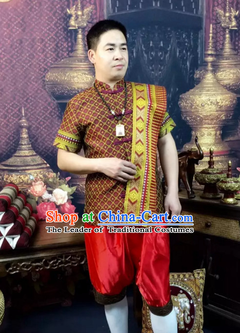 Top Traditional National Thai Costumes Garment Dress Thai Traditional Dress Dresses Wedding Dress Complete Set for Men Boys Youth Kids Adults