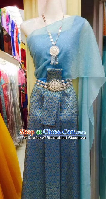 Top Traditional National Thai Garment Dress Thai Traditional Dress Dresses Wedding Dress Complete Set for Women Girls Youth Kids Adults