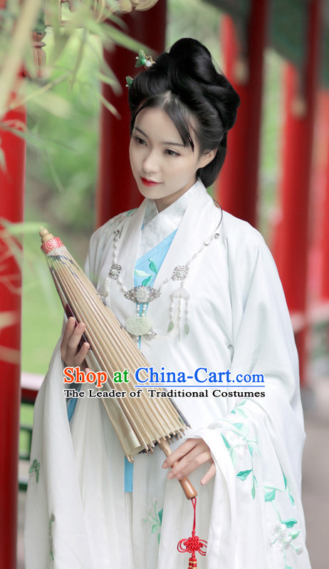 Ancient Chinese Embroidered Hanfu Dress China Traditional Clothing Asian Long Dresses China Clothes Fashion Oriental Outfits for Women