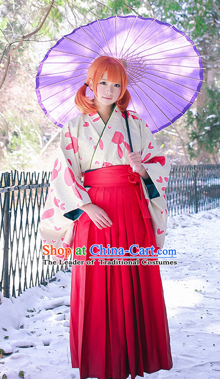 Traditional Japanese Style Kimono Cosplay Dress for Women