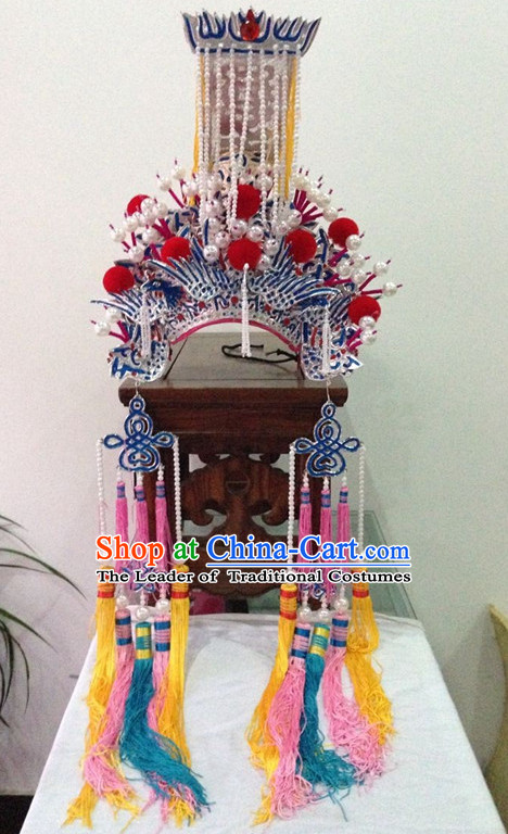 Traditional Chinese Opera Hat Hair Jewelry Hairpieces