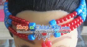 Traditional Chinese Tibetan Headdress for Women