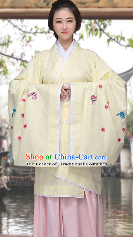 Asian Chinese Long Dresses Hanfu Costume Clothing Chinese Robe Chinese Kimono for Women