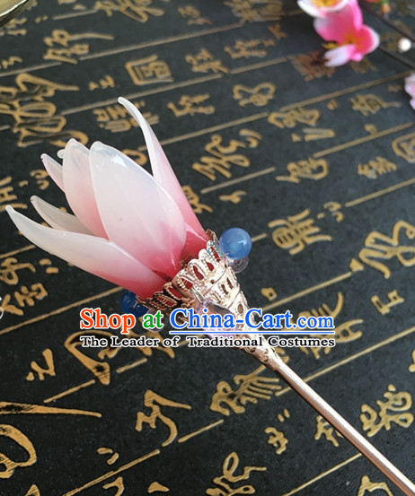 Chinese Ancient Flower Headdress Hairpin Headwear Jewelry for Women Girls