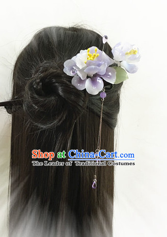 Chinese Ancient Flower Headdress Hairpin Headwear Jewelry for Women Girls