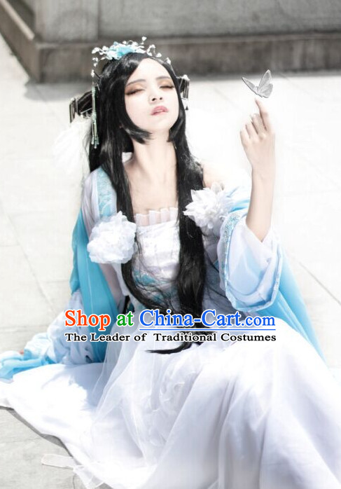 Asian Chinese Fairy Hanfu Dress Costume Clothing Oriental Dress Chinese Robes Kimono for Women Gilrls Adults Children