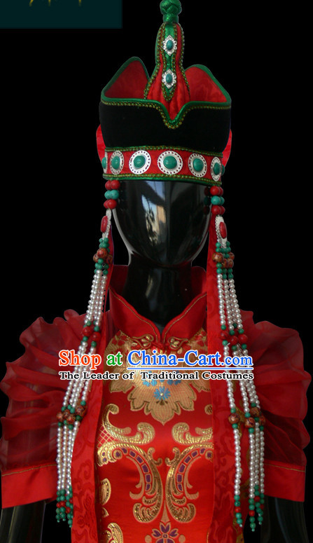 Mongolian People Yuan Dynasty Mongolians Princess Empress Queen Hat for Women Girls Adults Children