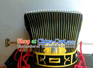 Ancient Asian Chinese Headdress Oriental Headwear Official Hat for Men Boys