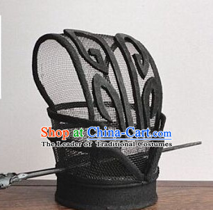 Ancient Asian Chinese Headdress Oriental Headwear Official Swordsman Hat for Men Boys