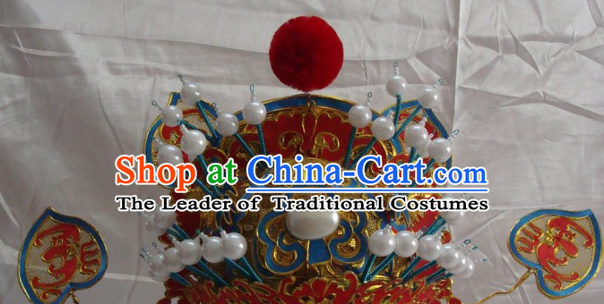 Chinese Beijing Opera Crown Coronet Headpieces Headwear Headdress Hat