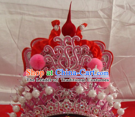 Chinese Beijing Opera Crown Coronet Headpieces Headwear Headdress Hat