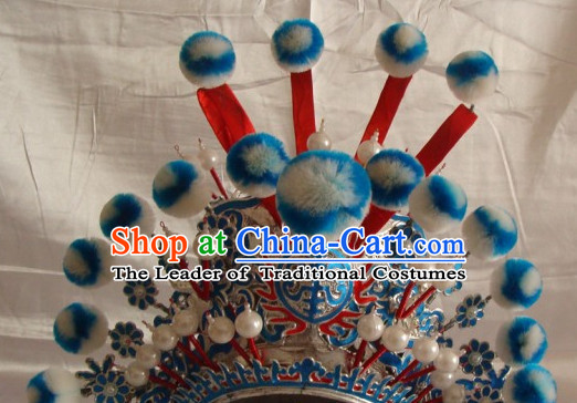 Chinese Beijing Opera Crown Coronet Headpieces Headwear Headdress Hat