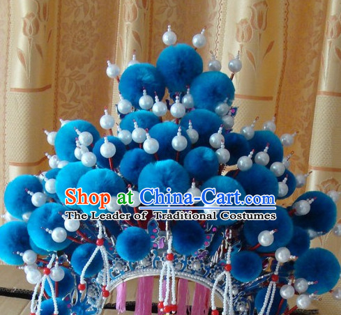 Chinese Beijing Opera Crown Coronet Headpieces Headwear Headdress Hat Phoenix Crown Coronet