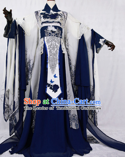 Gorgeous Chinese Fairy Princess Empress Queen Cosplay Costumes Ancient Chinese Clothing Complete Set for Women