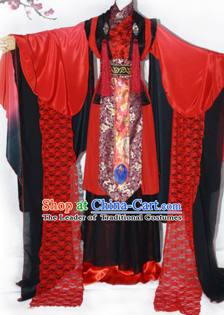 Chinese Traditional Ancient Queen Costume Complete Set for Women