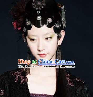 Ming Dynasty Beauty Qin Keqinn Hairstyles Black Wigs for Women or Girls