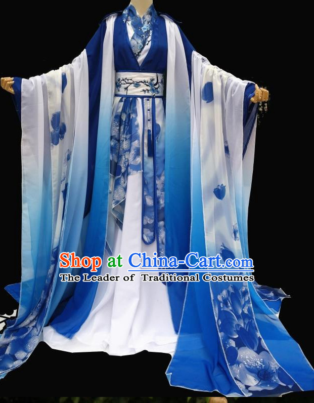 Gorgeous Chinese Fairy Princess Empress Queen Cosplay Costumes Ancient Chinese Clothing Complete Set for Women