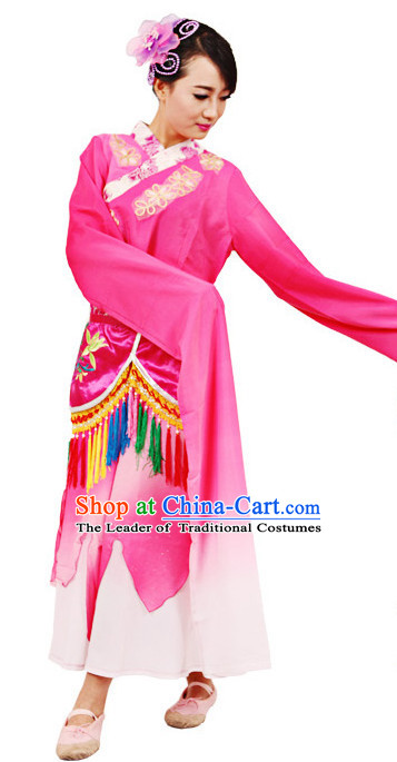 Chinese Traditional Dance Costumes Complete Set for Women