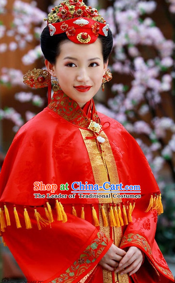 Traditional Ancient Chinese Style Bridal Wedding Hair Accessories Hair Jewelry Headpieces Set for Women