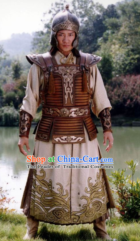 Traditional Chinese Ancient Ethnic Emperor Costumes Clothes Complete Set for Men