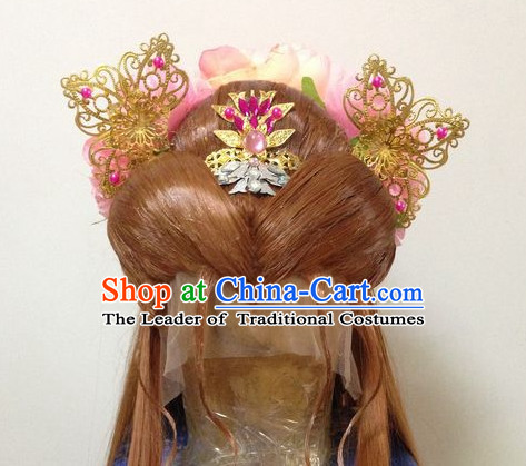 Ancient Chinese Imperial Royal Princess Hair Jewelry Headdress Hairpieces Hair Accessories