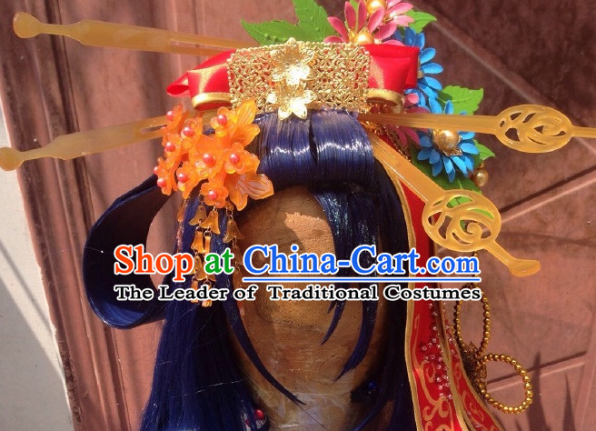 Ancient Chinese Imperial Royal Princess Hair Jewelry Headdress Hairpieces Hair Accessories