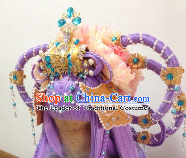 Ancient Chinese Imperial Royal Princess Hair Jewelry Headdress Hairpieces Hair Accessories