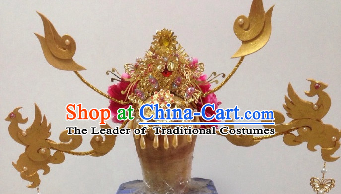 Ancient Chinese Imperial Royal Princess Hair Jewelry Headdress Hairpieces Hair Accessories