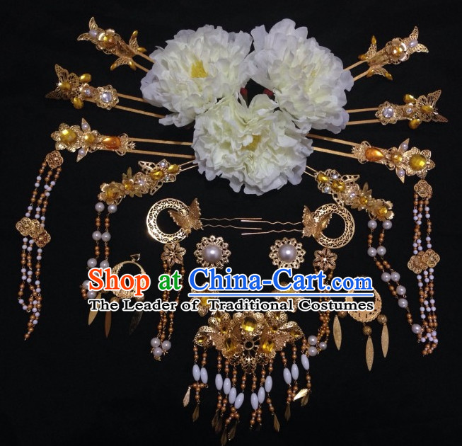 Ancient Chinese Imperial Royal Princess Hair Jewelry Headdress Hairpieces Hair Accessories