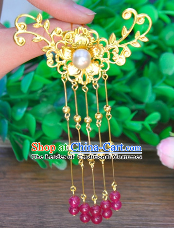 Chinese Traditional Ancient Imperial Hair Sticks Hair Ornaments Chopsticks Gold Hair Pins Hairsticks Oriental Asian Head Jewellery Hair Clips Hair pIeces Hair Style