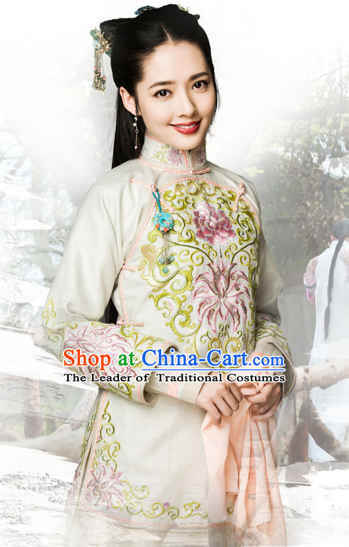 Traditional Chinese Style Mandarin Clothing Complete Set for Women