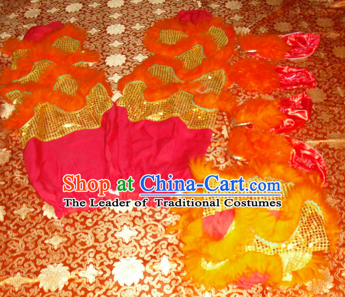 Top Asian Chinese Lion Dance Troupe Performance Suppliers 2 Pairs of Pants and Claws