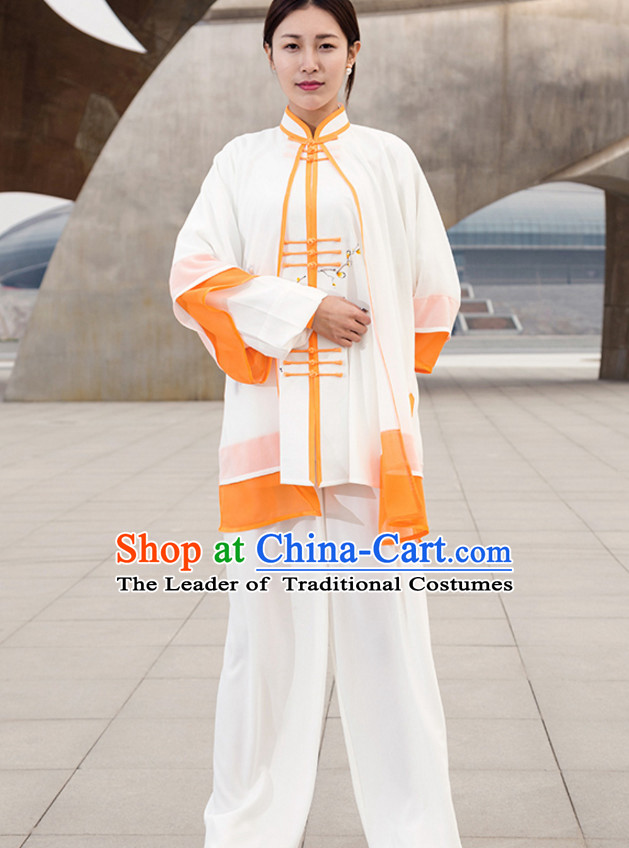 Chinese Traditional Mandarin Martial Arts Tai Chi Kung Fu Gong Fu Competition Championship Suits Uniforms for Men Women Children