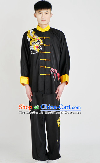 Chinese Classical Style Martial Arts Summer Wear Kung Fu Embroidered Uniforms for Men Women Children