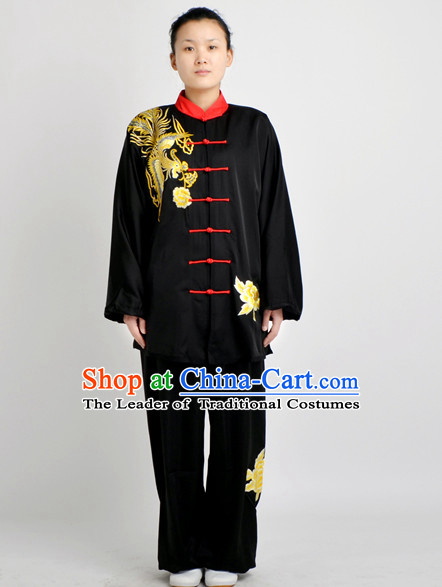 Chinese Traditional Style Martial Arts Summer Wear Kung Fu Embroidered Uniforms for Men Women Children