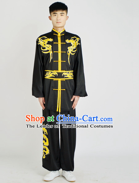 Chinese Traditional Style Martial Arts Summer Wear Kung Fu Embroidered Uniforms for Men Women Children