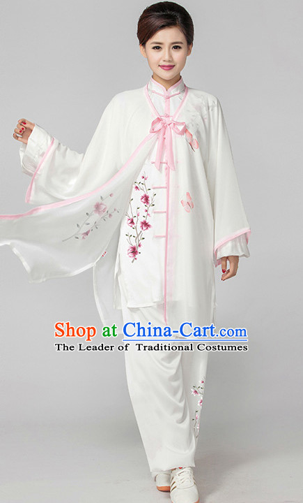 Top Tai Chi Pants Tai Chi Suit Apparel Suits Attire Robe Kung Fu Costume Chinese Kungfu Jacket Wear Dress Uniform Clothing Taijiquan Shaolin Chi Gong Taichi Suits