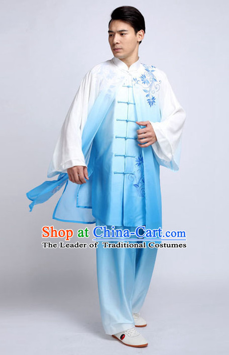 Top Tai Chi Pants Tai Chi Suit Apparel Suits Attire Robe Kung Fu Costume Chinese Kungfu Jacket Wear Dress Uniform Clothing Taijiquan Shaolin Chi Gong Taichi Suits